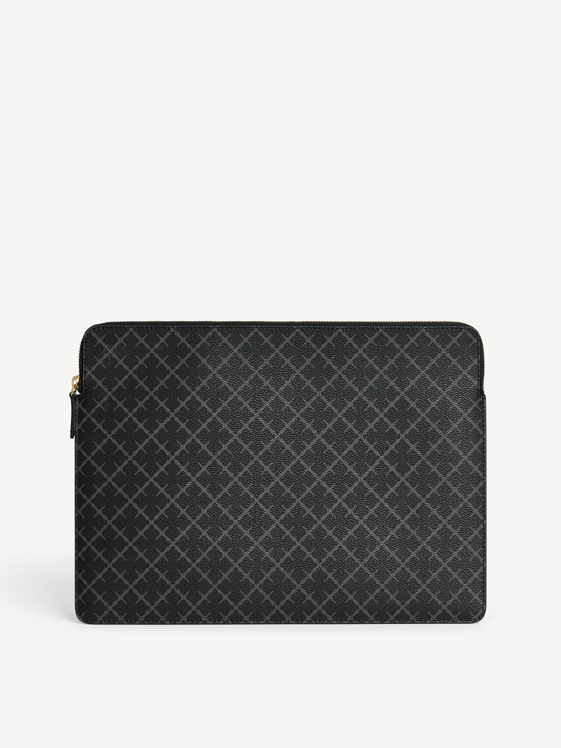 IVYS LAPTOP-mappe fra By Malene Birger i fargen grå, laget i polyvinylklorid med Signature Flower print. Passer 15 tommer laptop.