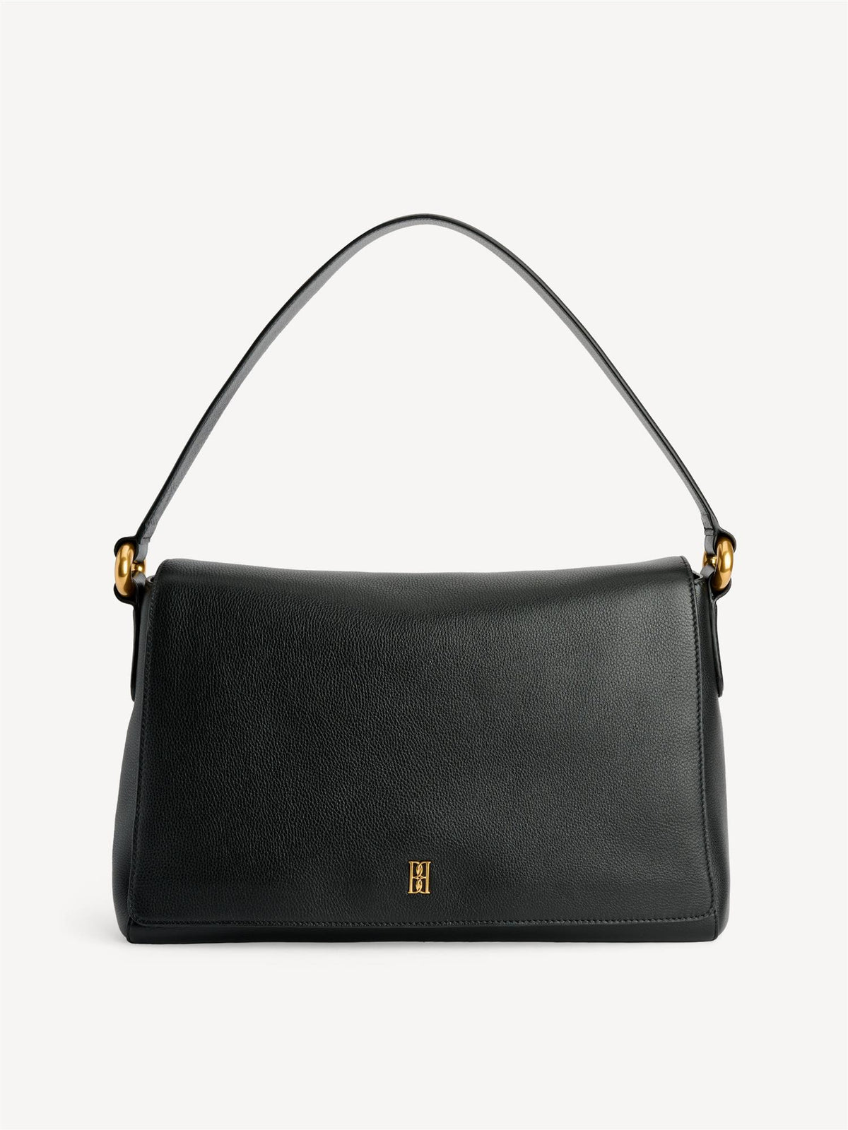 LELOU veske fra By Malene Birger i fargen sort, laget i 100% kuskinn, med bred reim.