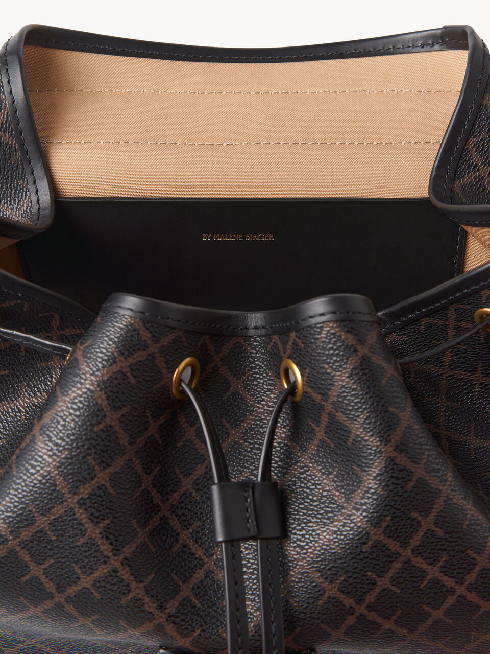 loenlo, ryggsekk,  Polyvinyl chloride, mørkebrun, by malene birger