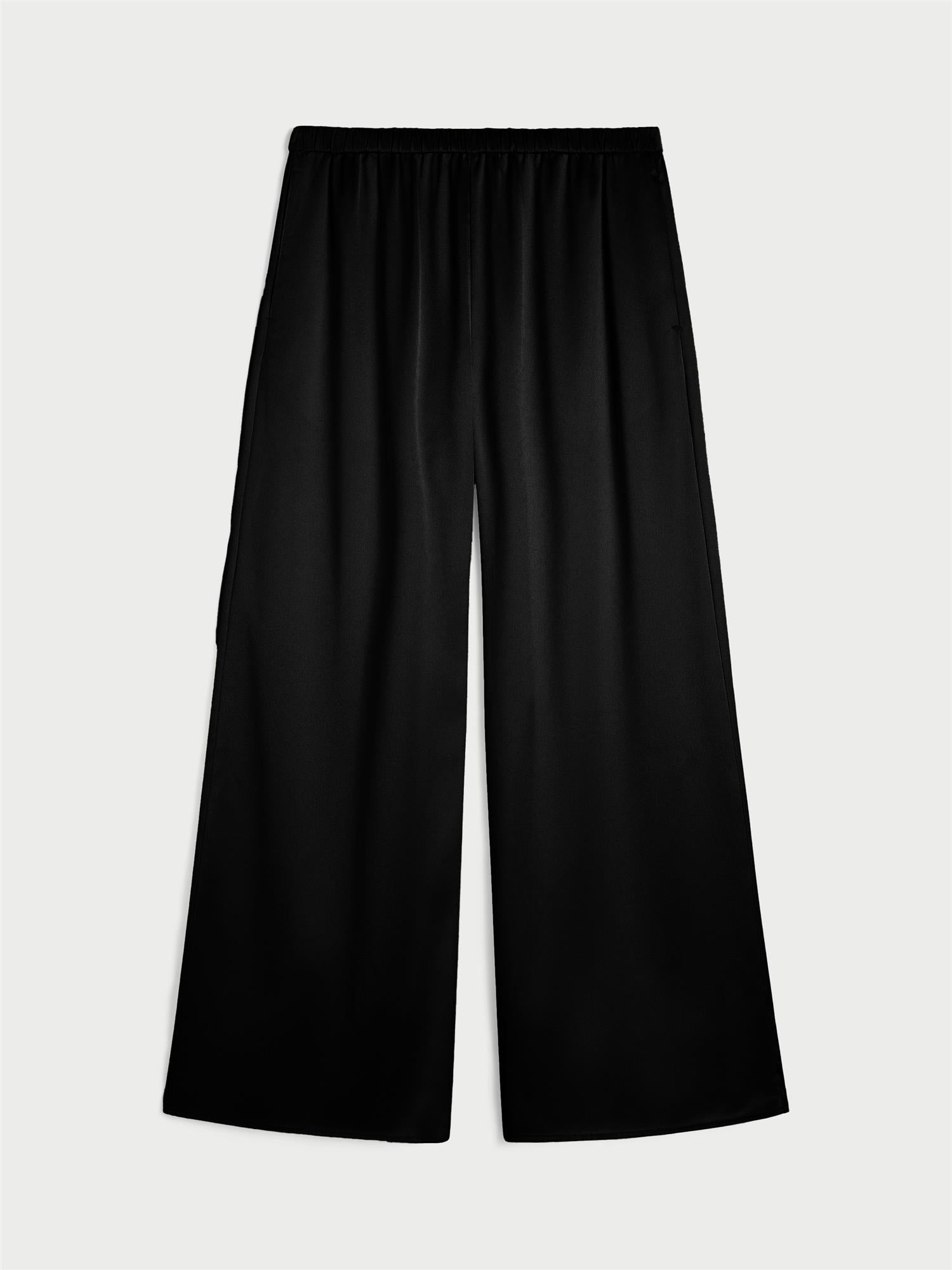 LOUIS bukse fra By Malene Birger i fargen sort, laget i sateng.