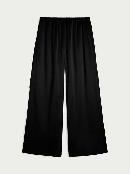 LOUIS bukse fra By Malene Birger i fargen sort, laget i sateng.