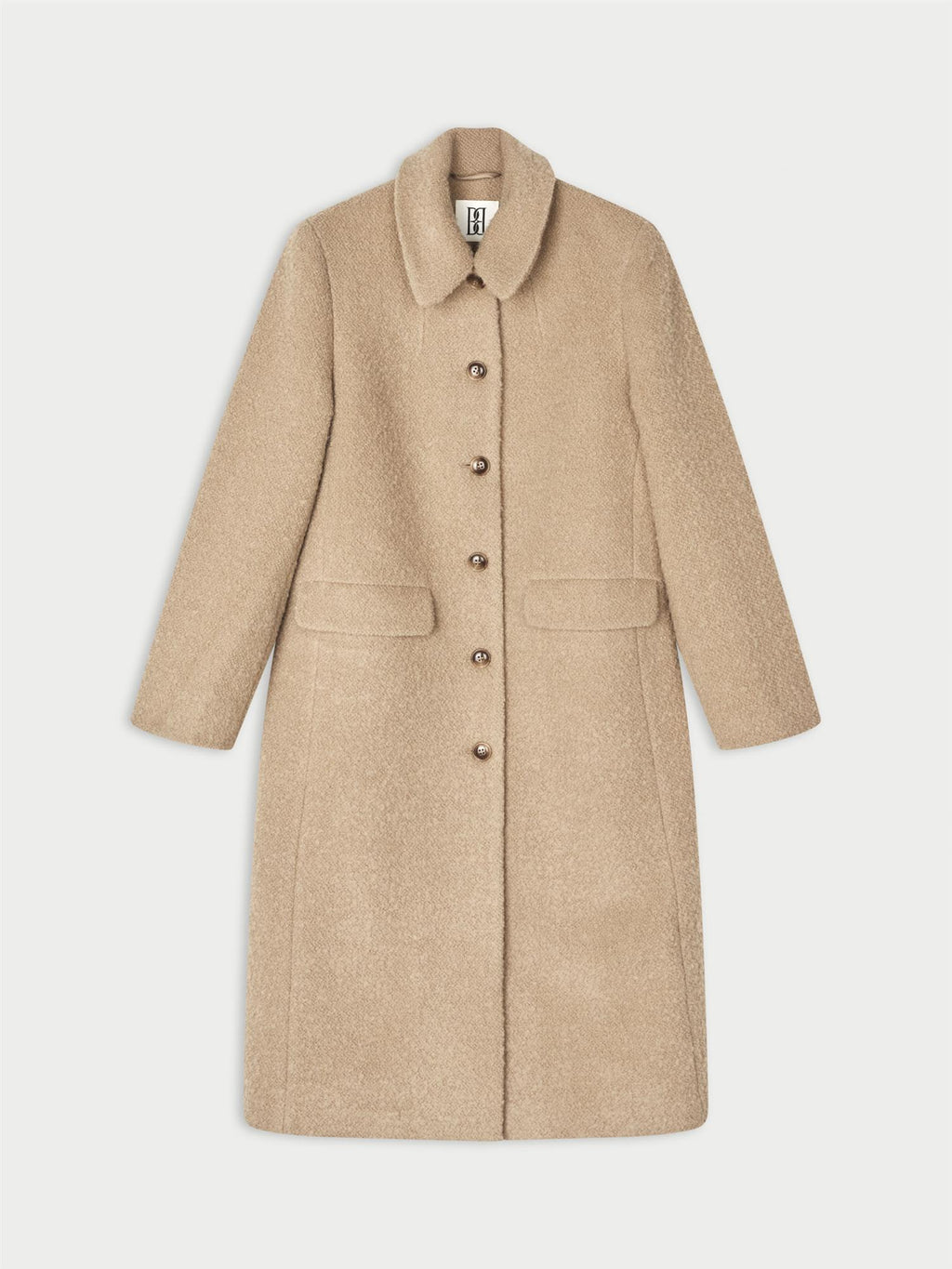 MADERA kåpe fra By Malene Birger i fargen beige, laget i 85% ull og 15% polyester.
