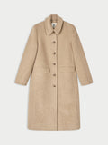 MADERA kåpe fra By Malene Birger i fargen beige, laget i 85% ull og 15% polyester.