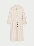 MAGDALENA kåpe fra By Malene Birger i fargen kremfarget, laget i 100% ull.