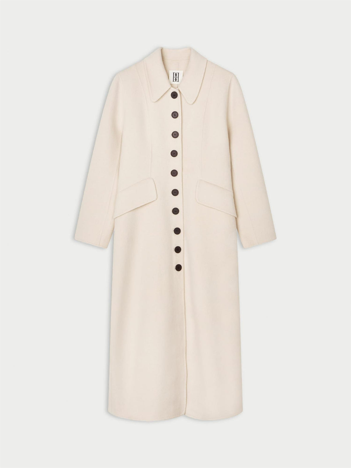 MAGDALENA kåpe fra By Malene Birger i fargen kremfarget, laget i 100% ull.