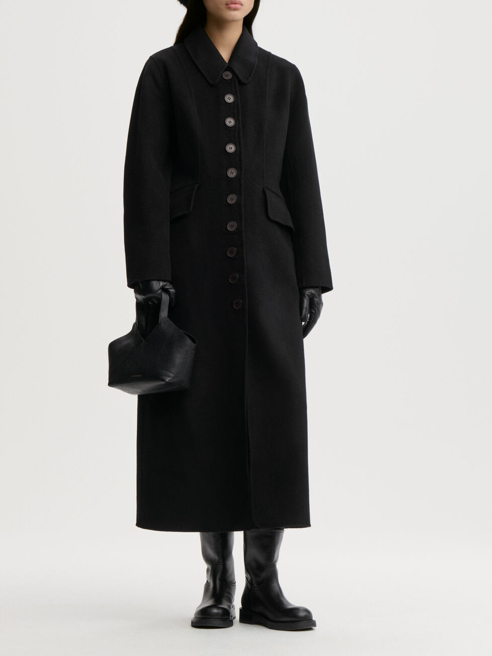 MAGDALENA kåpe fra By Malene Birger i fargen sort, laget i 100% ull.
