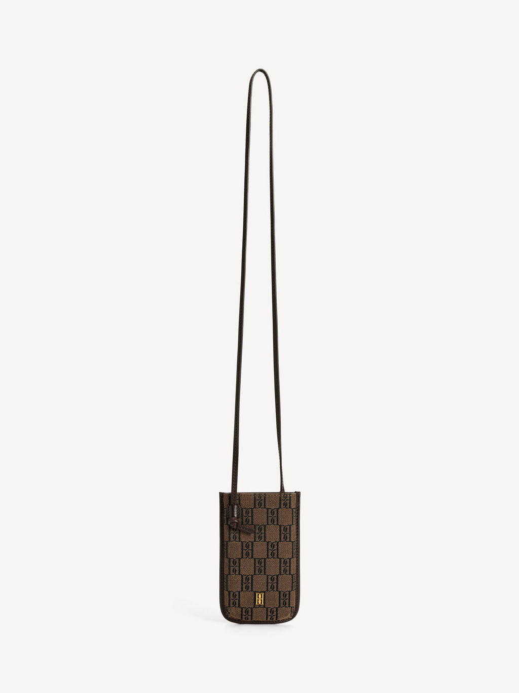 By Malene Birger Mari Phone mobilveske, laget av en blanding av bomull og resirkulert polyester, med monogram-print.
