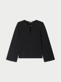 OPALE strikket bluse fra By Malene Birger i fargen sort.