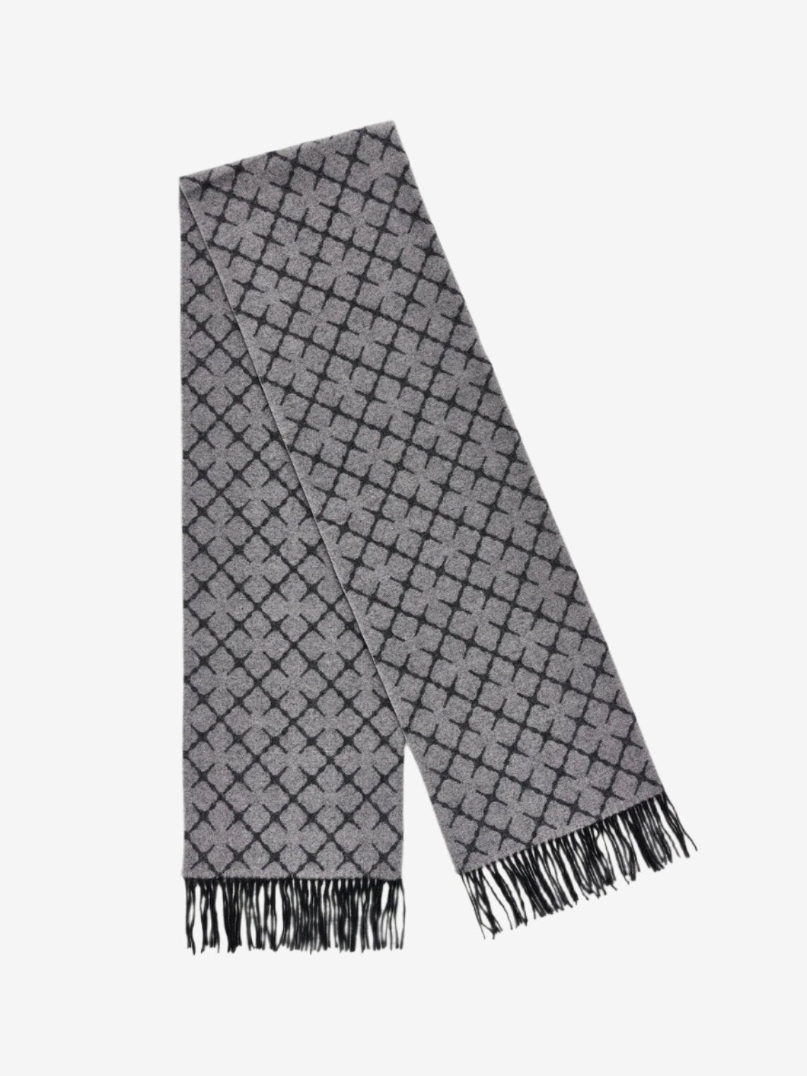 ortega, skjerf, ull, kashmir, grå, by malene birger