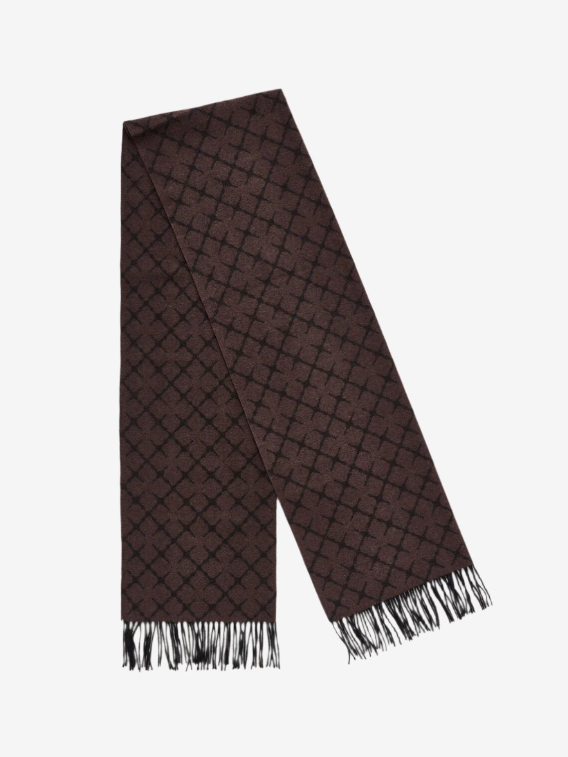 ortega, skjerf, ull, kashmir, mørkebrun, by malene birger