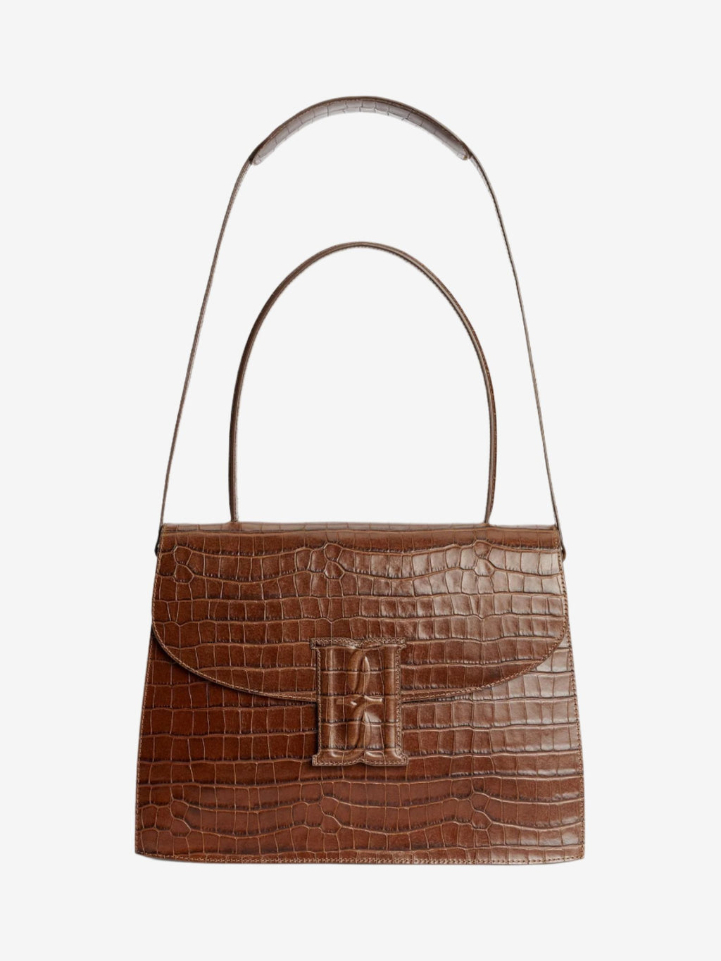 ronlas, veske, kalveskinn, brun, by malene birger