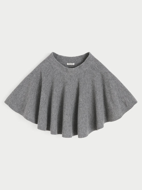 SHERRY miniskjørt fra By Malene Birger i fargen mørkegrå, laget i 100% RWS-sertifisert ull. A-linjet silhuett med strikk i livet.