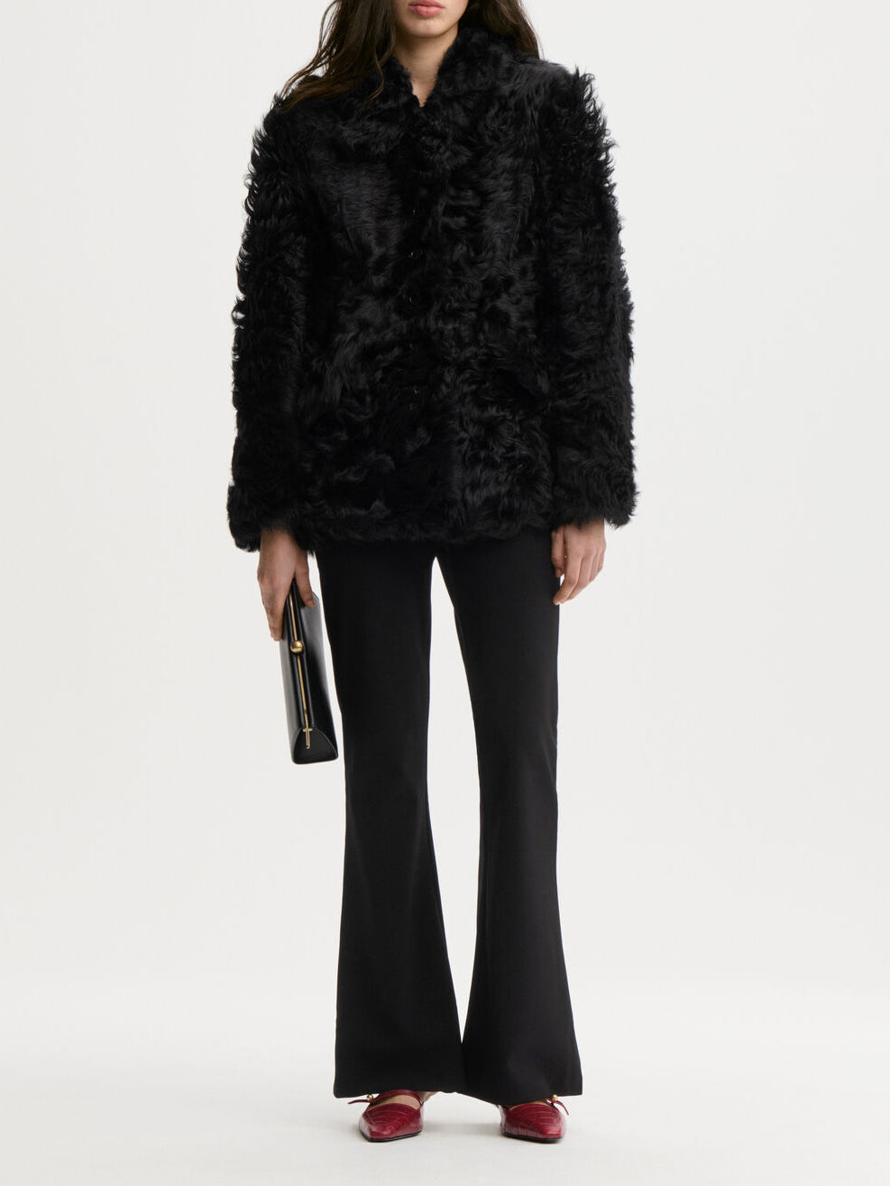 VILESA bukse fra By Malene Birger i fargen sort, med strikk i livet.