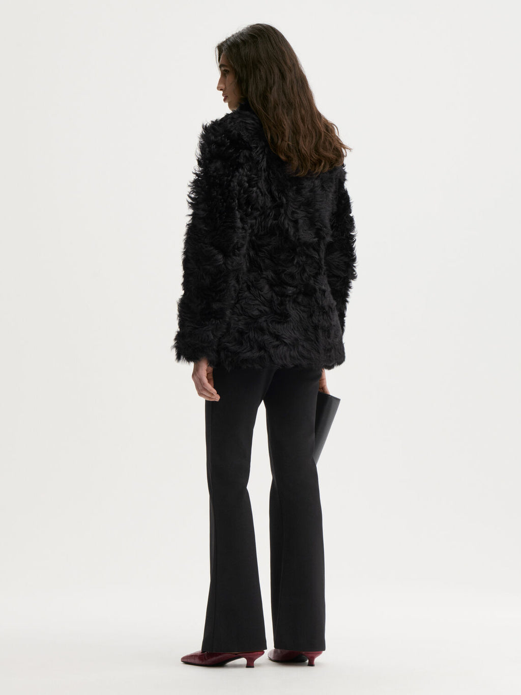 VILESA bukse fra By Malene Birger i fargen sort, med strikk i livet.