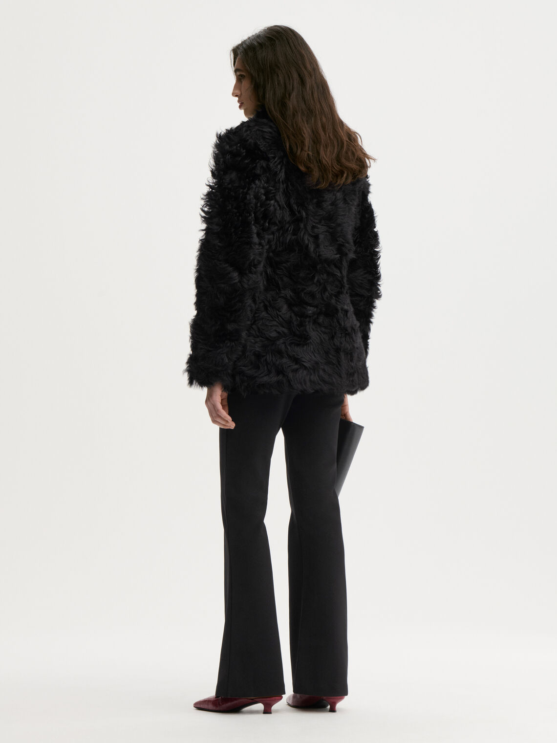 VILESA bukse fra By Malene Birger i fargen sort, med strikk i livet.