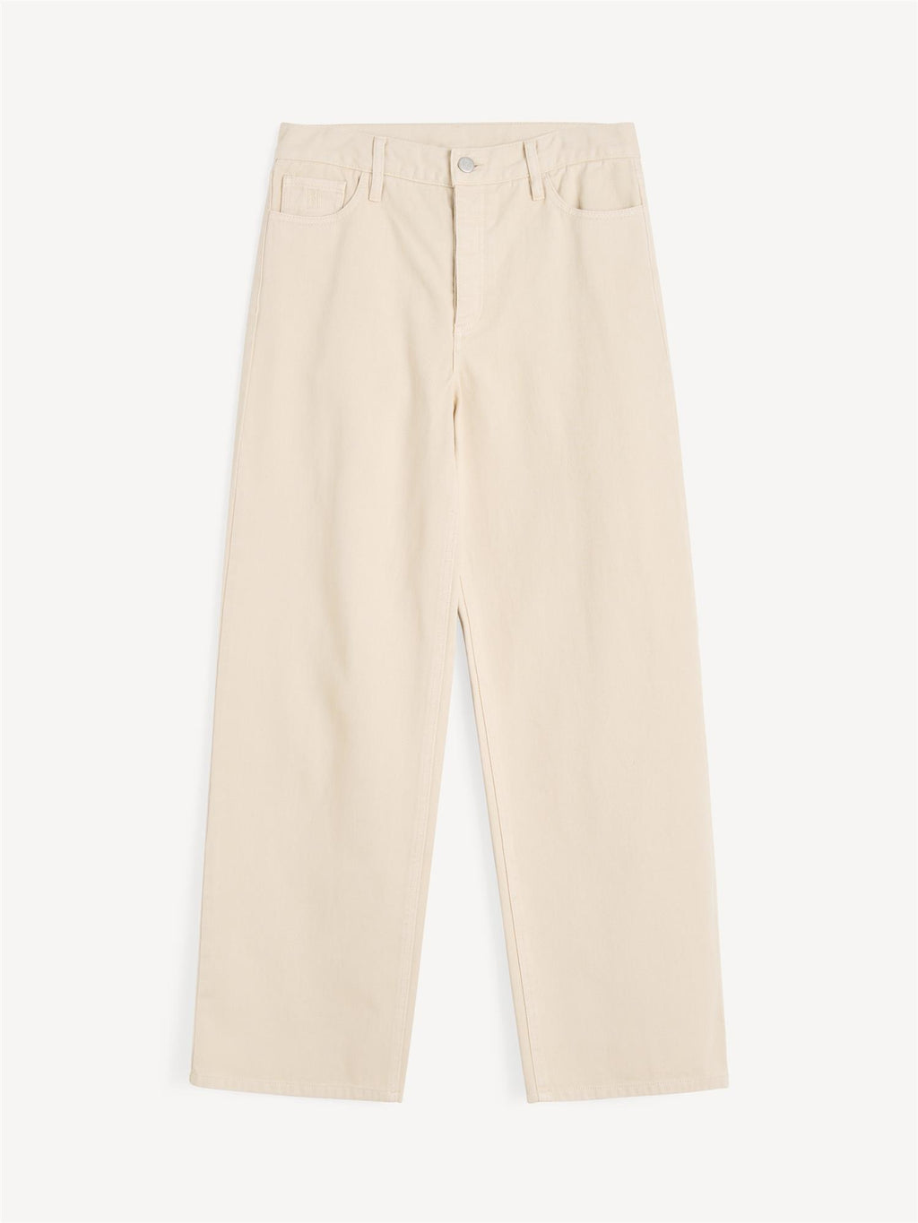 By Malene Birger Vinola jeans i beige, laget av organisk bomull med en løs passform.