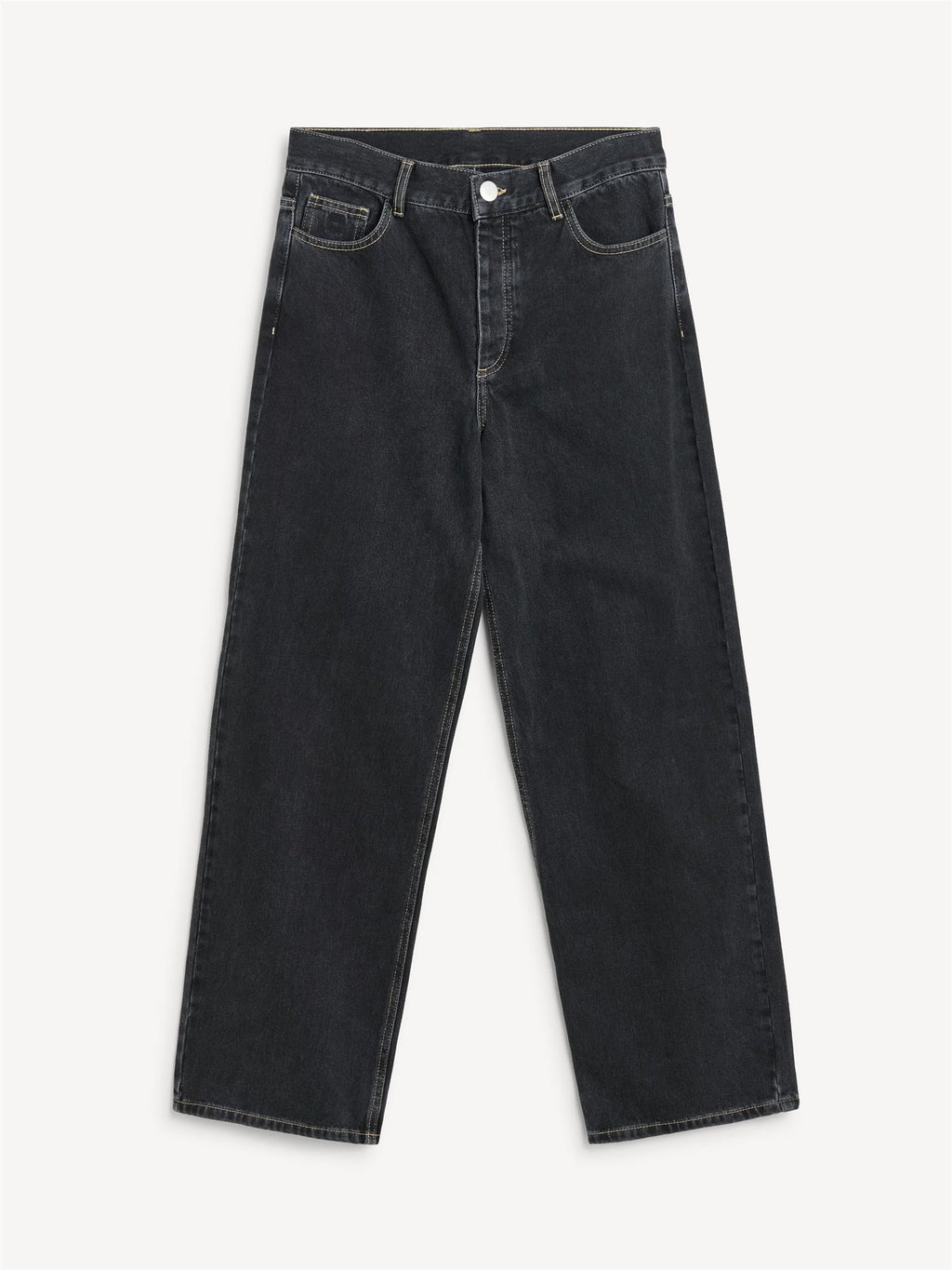 By Malene Birger Vinola jeans i sort, laget av 100% organisk bomull med en løs passform.