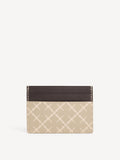 ELIA CARD kortholder i beige polyvinyl chloride med Signature Flower print