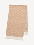 By Malene Birger ORTEGA ullskjerf i beige ull og kasjmir. Myk og varm tekstur med klassisk ensfarget design.