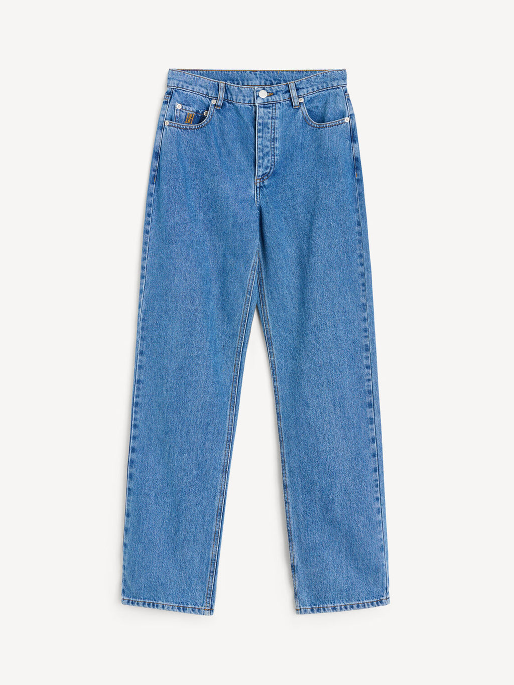By Malene Birger Chicago jeans i denim blå, løs passform med rette ben, laget av 100% organisk bomull.