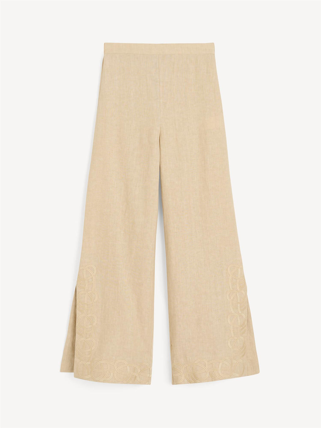 MICHELLE Bukse i 100% Lin Beige