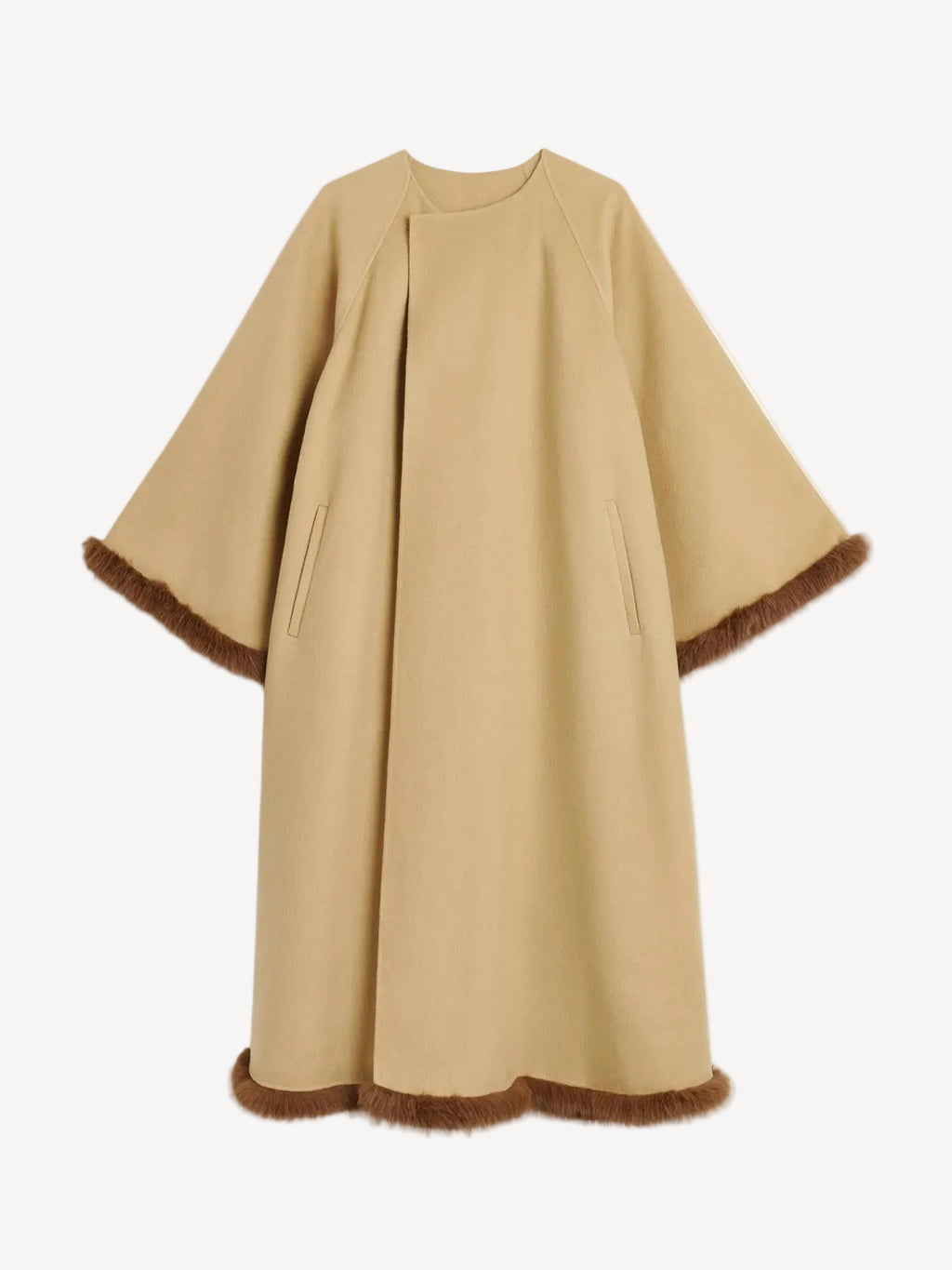 DALIMAS Ullkåpe beige