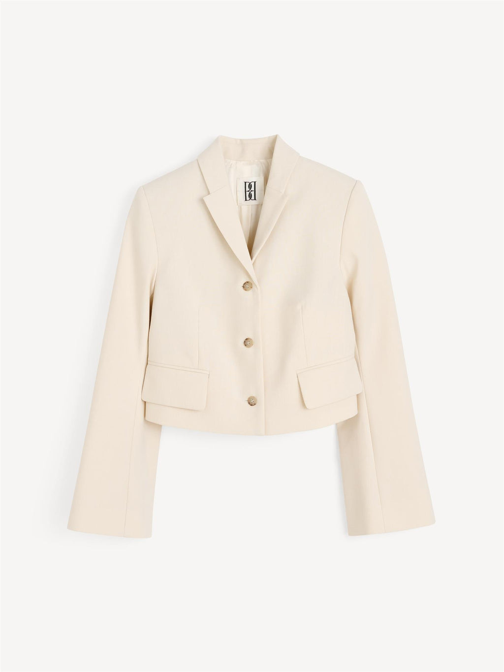 HARRIET Kort blazer kremhvit