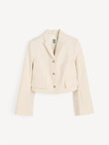 HARRIET Kort blazer kremhvit