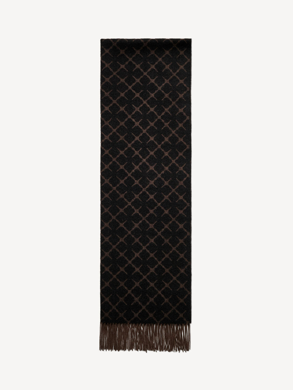 ORTEGA Ull skjerf Dark Mahogany