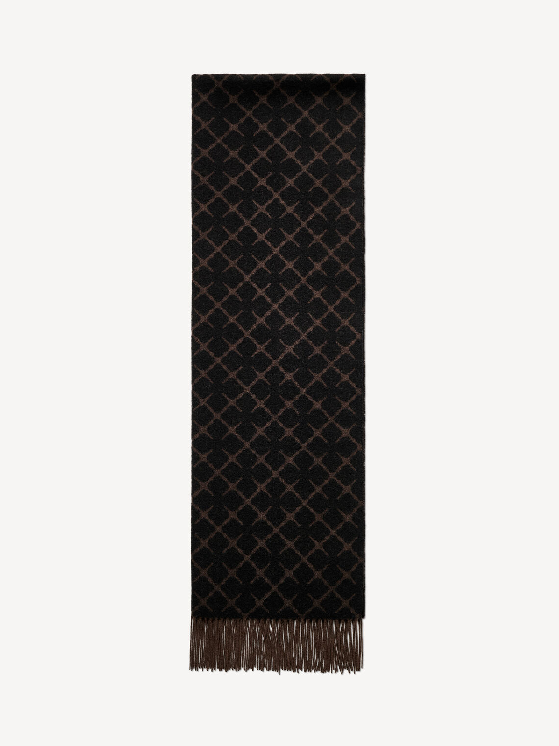 ORTEGA Ull skjerf Dark Mahogany