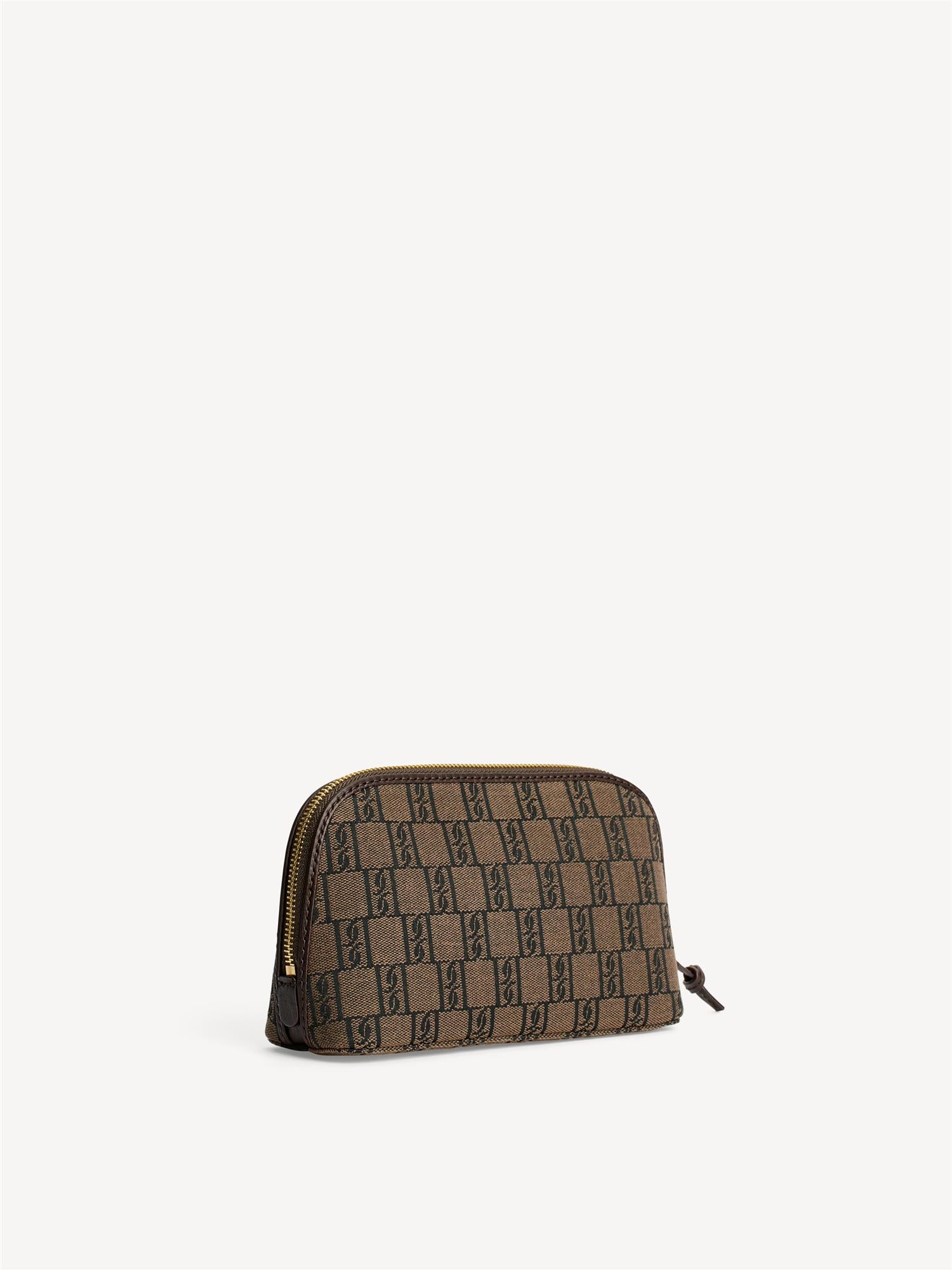 CARA SMALL Sminkepung med Monogramprint