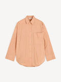 By Malene Birger Derris Voile tynn bomullsskjorte i lyseoransje, oversized passform med knapper i front.