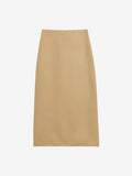 By Malene Birger Palomie skjørt i beige, med en nett passform og splitt bak, laget av 100% ull.